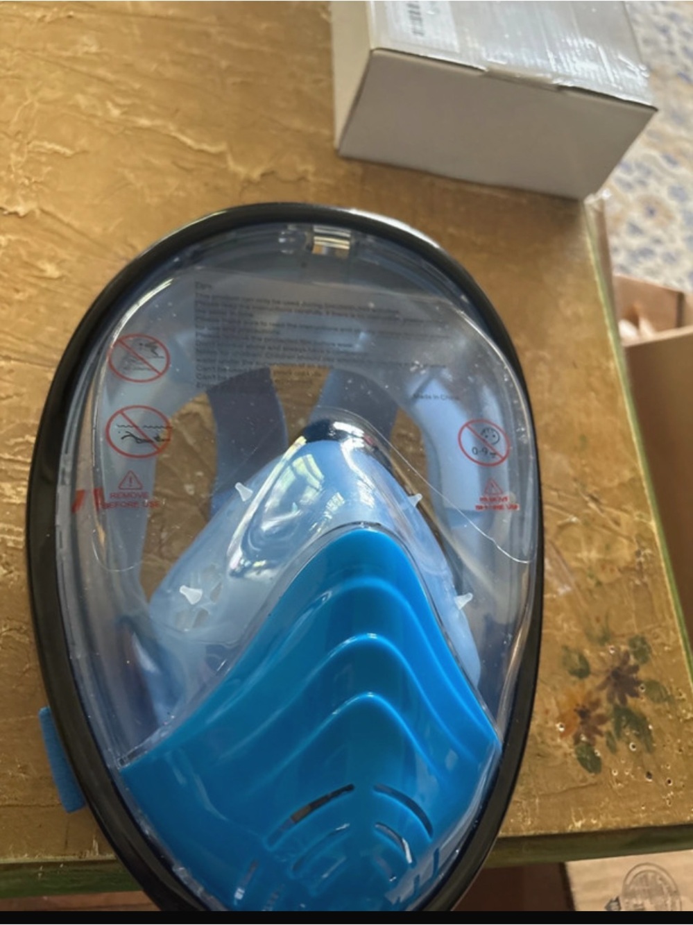 Kids Full Face Snorkel Mask - Blue
